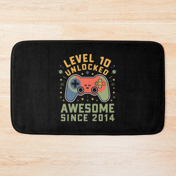 Item preview,  level 10 unlocked awesome since 2014 designed and sold by first-shirt ⭐ ⭐ ⭐ ⭐ ⭐.