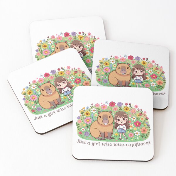 Item preview, Just A Girl Who Loves Capybaras designed and sold by franzandsabina.