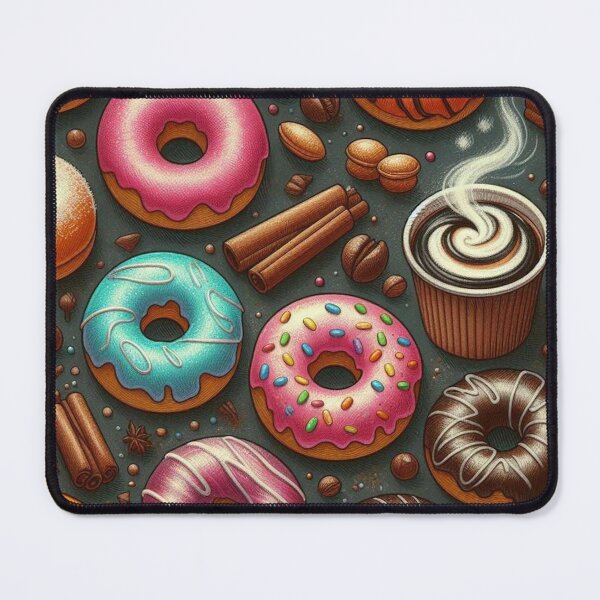 Item preview, Donuts chalk pattern designed and sold by Vkinsify.