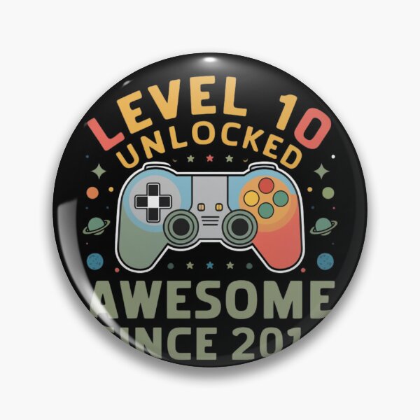 Item preview,  level 10 unlocked awesome since 2014 designed and sold by first-shirt ⭐ ⭐ ⭐ ⭐ ⭐.