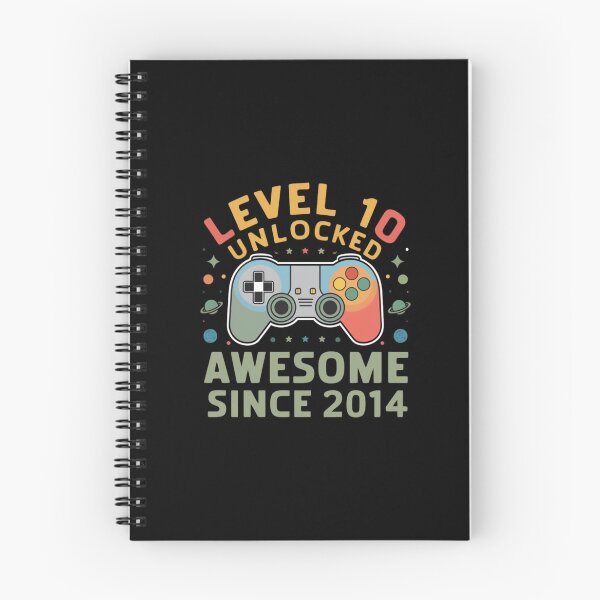 Item preview,  level 10 unlocked awesome since 2014 designed and sold by first-shirt ⭐ ⭐ ⭐ ⭐ ⭐.