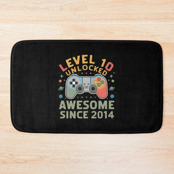 Item preview,  level 10 unlocked awesome since 2014 designed and sold by first-shirt ⭐ ⭐ ⭐ ⭐ ⭐.