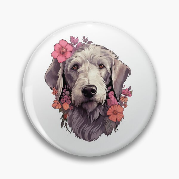 Item preview, Cute Flower Irish Wolfhound Mom Dad Guardian Angel Best Friend Doggie Paw designed and sold by SMARTKIT  DESIGNAGENCY.