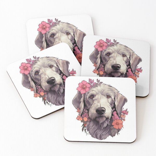 Item preview, Cute Flower Irish Wolfhound Mom Dad Guardian Angel Best Friend Doggie Paw designed and sold by SMARTKIT  DESIGNAGENCY.