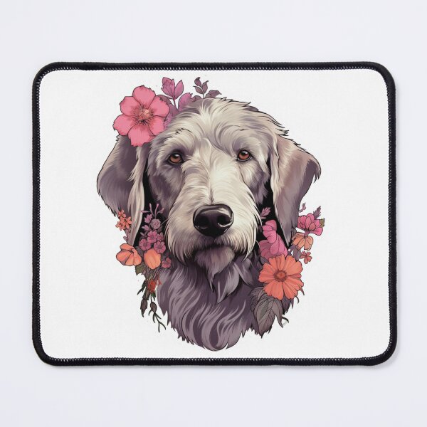 Item preview, Cute Flower Irish Wolfhound Mom Dad Guardian Angel Best Friend Doggie Paw designed and sold by SMARTKIT DESIGNAGENCY.