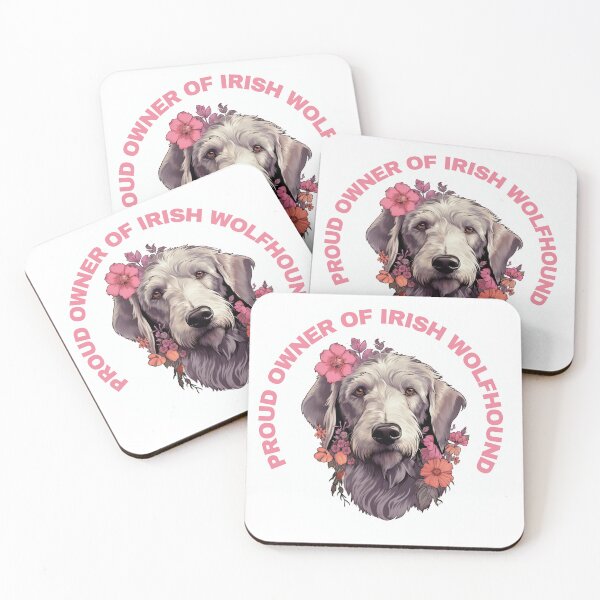 Item preview, Cute Flower Irish Wolfhound Mom Dad Guardian Angel Best Friend Doggie Paw designed and sold by SMARTKIT  DESIGNAGENCY.