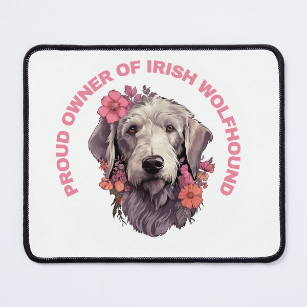 Item preview, Cute Flower Irish Wolfhound Mom Dad Guardian Angel Best Friend Doggie Paw designed and sold by SMARTKIT  DESIGNAGENCY.