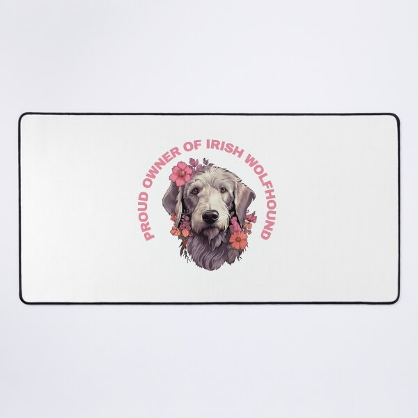 Item preview, Cute Flower Irish Wolfhound Mom Dad Guardian Angel Best Friend Doggie Paw designed and sold by SMARTKIT DESIGNAGENCY.
