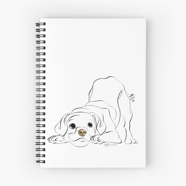 Item preview, Happy dog ready to play - drawing by Karen Little of Littleviews designed and sold by Littleviews.
