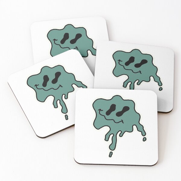 Item preview, Teal Melting Smiley designed and sold by SloaneSpector.