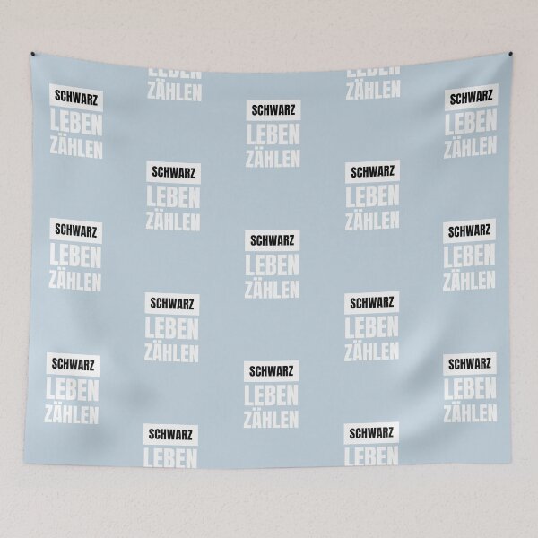 Item preview, Schwarze Leben zählen | Pastel Blue Background designed and sold by RM-Journey.