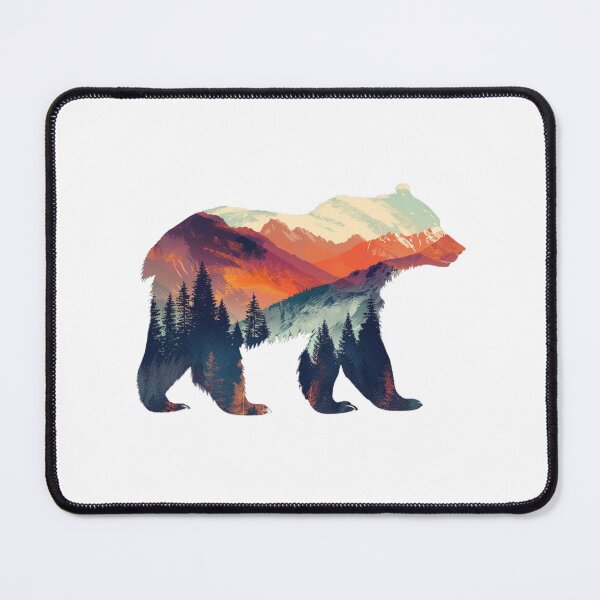 Item preview, Mountain Bear Design | T-shirt designed and sold by NicolasGlowArt.