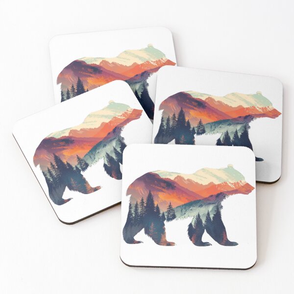 Item preview, Mountain Bear Design | T-shirt designed and sold by NicolasGlowArt.