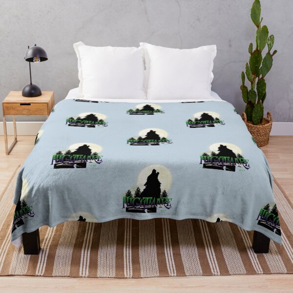 Item preview, Nightmare | Wolf Illustration | Pastel Blue Background designed and sold by RM-Journey.