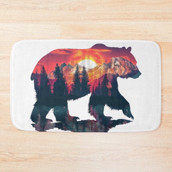 Item preview, Bear In mountains | T-Shirt designed and sold by NicolasGlowArt.