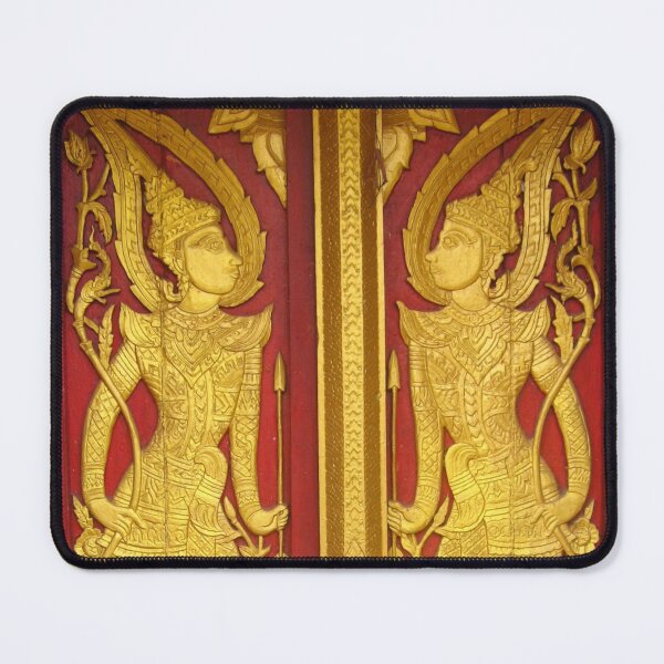 Item preview, Luang Prabang Gold Temple Doors designed and sold by ColourfulNomad.