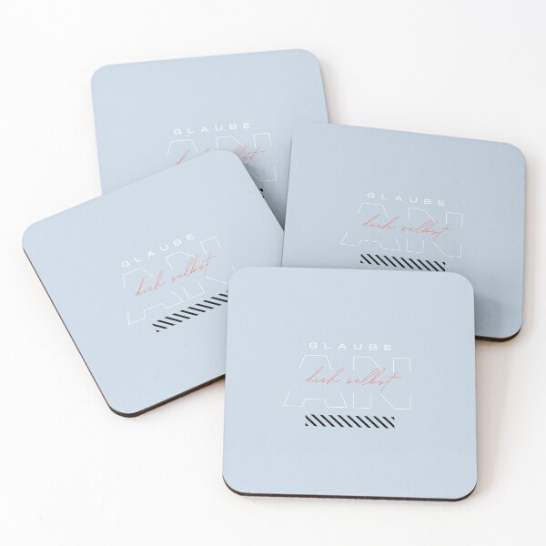 Item preview, Glaube an dich selbst | Pastel Blue Background designed and sold by RM-Journey.