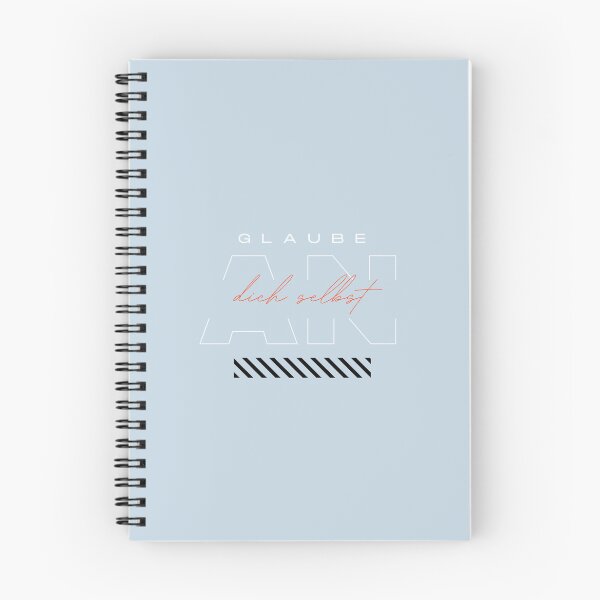 Item preview, Glaube an dich selbst | Pastel Blue Background designed and sold by RM-Journey.