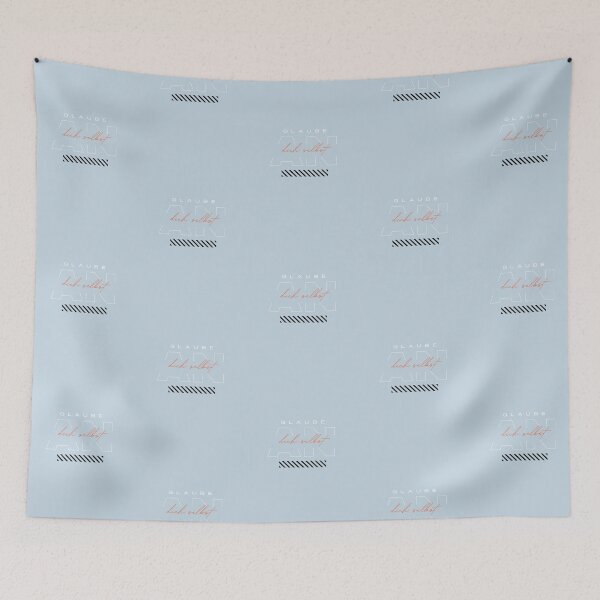 Item preview, Glaube an dich selbst | Pastel Blue Background designed and sold by RM-Journey.