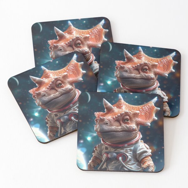 Item preview, Cute Triceratops Astronaut Exploring Foreign Planet in Outer Space designed and sold by Mullet Monkey.