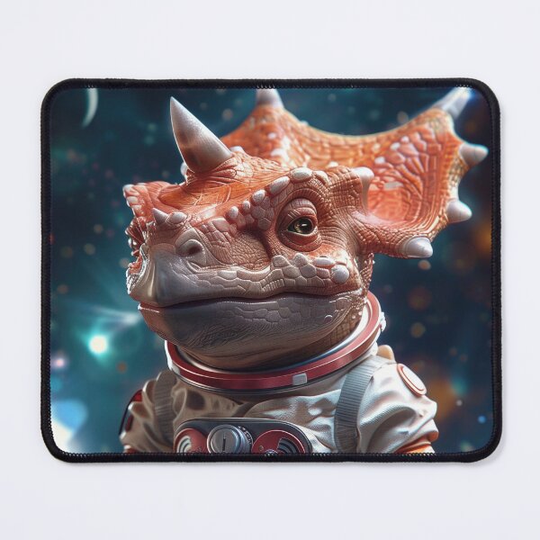 Item preview, Cute Triceratops Astronaut Exploring Foreign Planet in Outer Space designed and sold by Mullet Monkey.