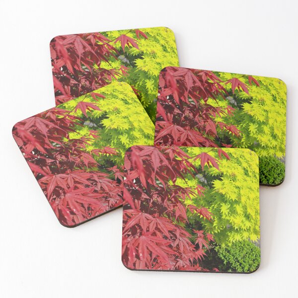 Item preview, Red and Green Japanese Maple Leaves designed and sold by Gaboro.