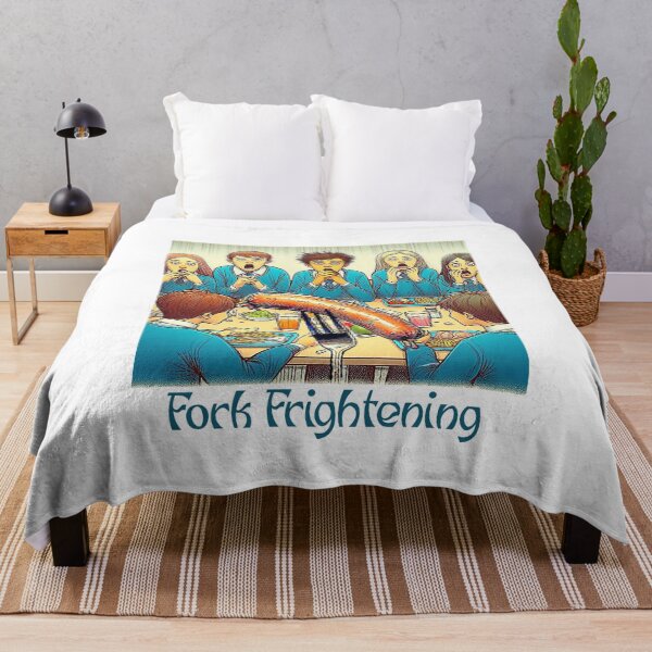 Item preview, Fork Frightening. Sausage on a Fork. School Dinner designed and sold by Get-Forked.