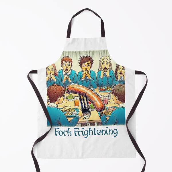 Item preview, Fork Frightening. Sausage on a Fork. School Dinner designed and sold by Get-Forked.