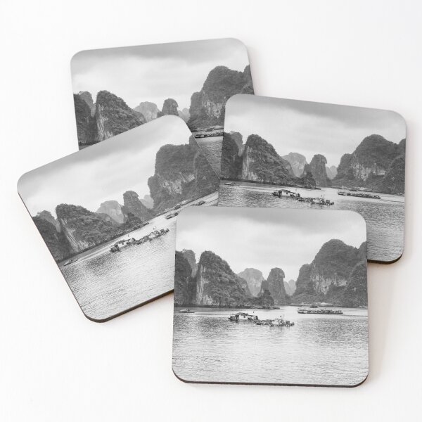 Item preview, Monochrome Elegance in Halong Bay designed and sold by Kasia Design.