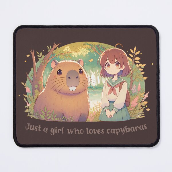 Item preview, Just A Girl Who Loves Capybaras designed and sold by franzandsabina.