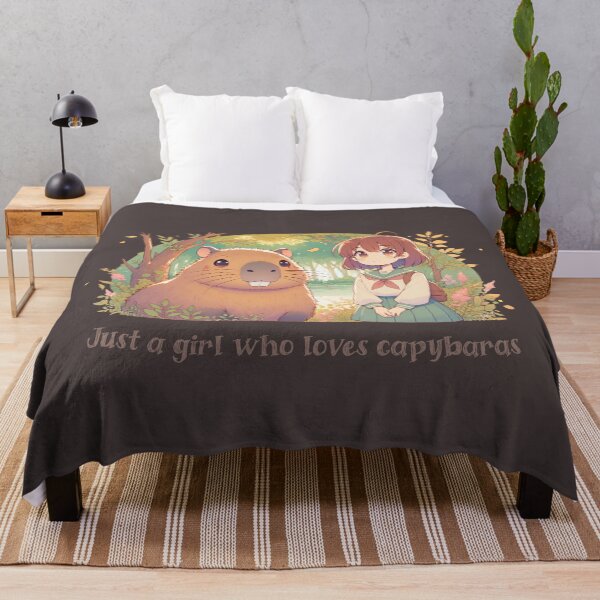 Item preview, Just A Girl Who Loves Capybaras designed and sold by franzandsabina.