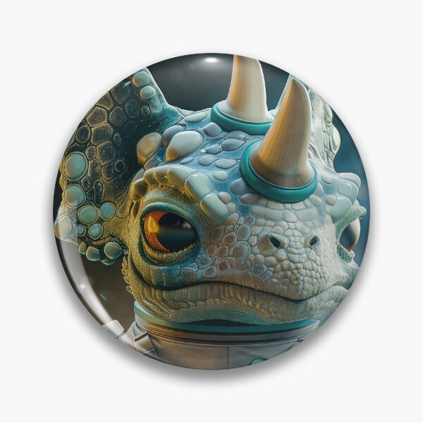 Item preview, Adorable Triceratops Astronaut Exploring Space on Foreign Planet designed and sold by Mullet Monkey.
