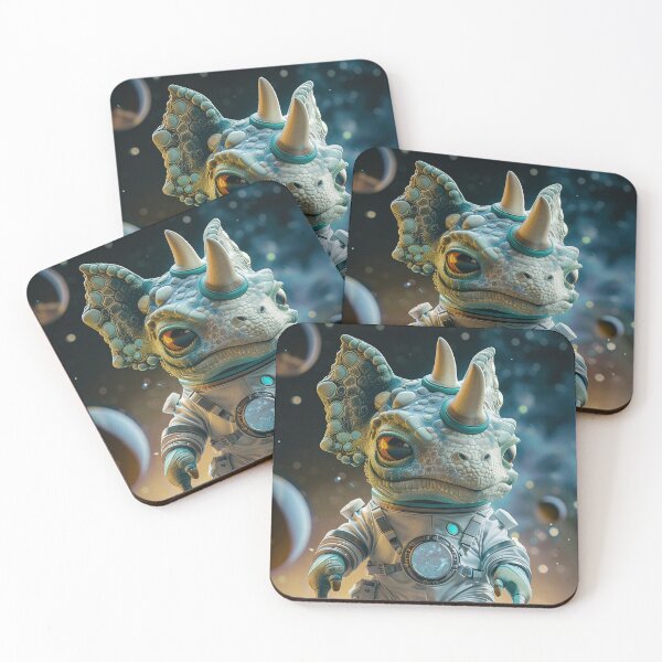 Item preview, Adorable Triceratops Astronaut Exploring Space on Foreign Planet designed and sold by Mullet Monkey.