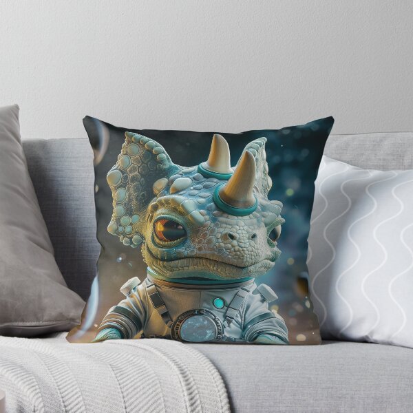 Item preview, Adorable Triceratops Astronaut Exploring Space on Foreign Planet designed and sold by Mullet Monkey.