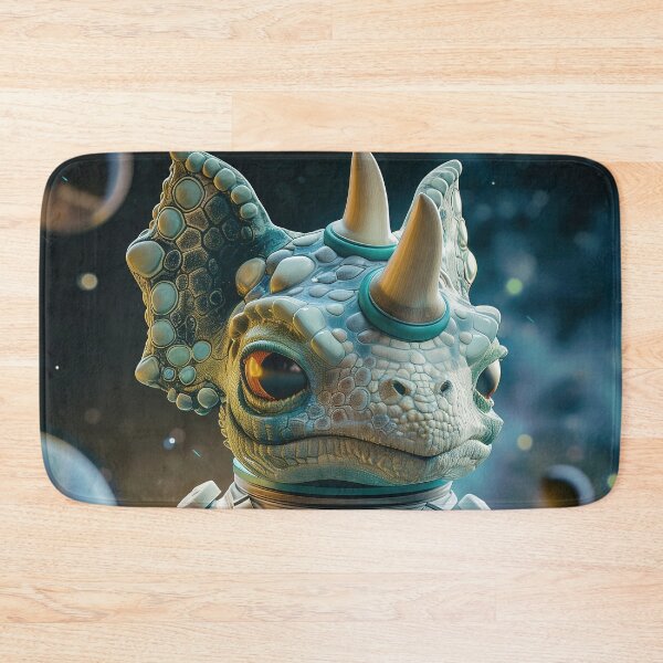 Item preview, Adorable Triceratops Astronaut Exploring Space on Foreign Planet designed and sold by Mullet Monkey.