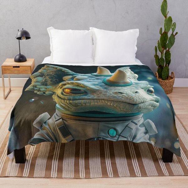 Item preview, Adorable Triceratops Astronaut Exploring Space on Foreign Planet designed and sold by Mullet Monkey.
