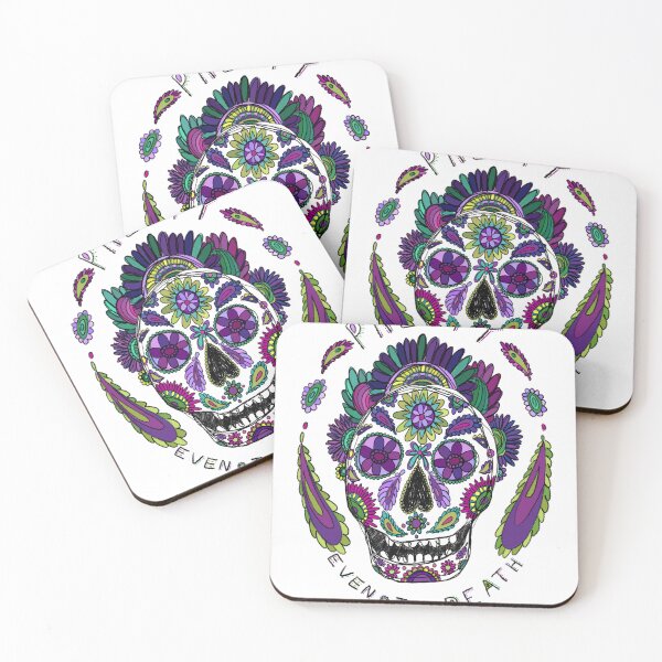 Item preview, Mandela Flowers Mexican Sugar Skull Tee - Bright & Beautiful Design designed and sold by ItsWhimsyDesign.