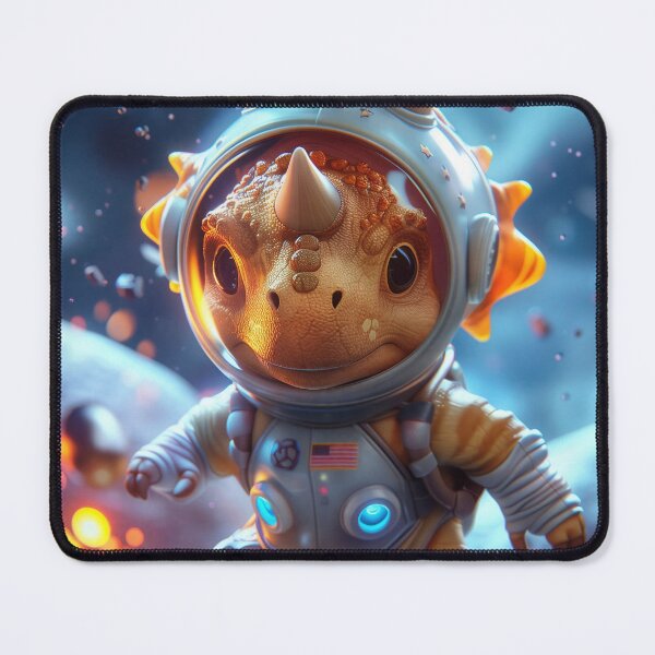 Item preview, Cute Little Triceratops Dinosaur Astronaut in Space Suit on Foreign Planet designed and sold by Mullet Monkey.