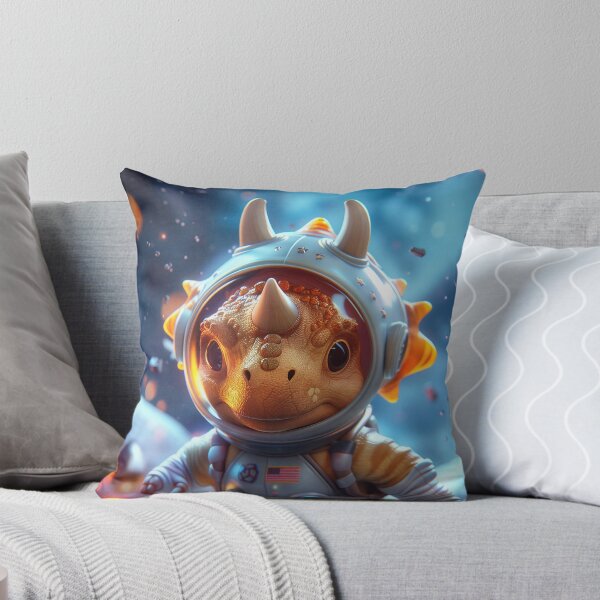 Item preview, Cute Little Triceratops Dinosaur Astronaut in Space Suit on Foreign Planet designed and sold by Mullet Monkey.