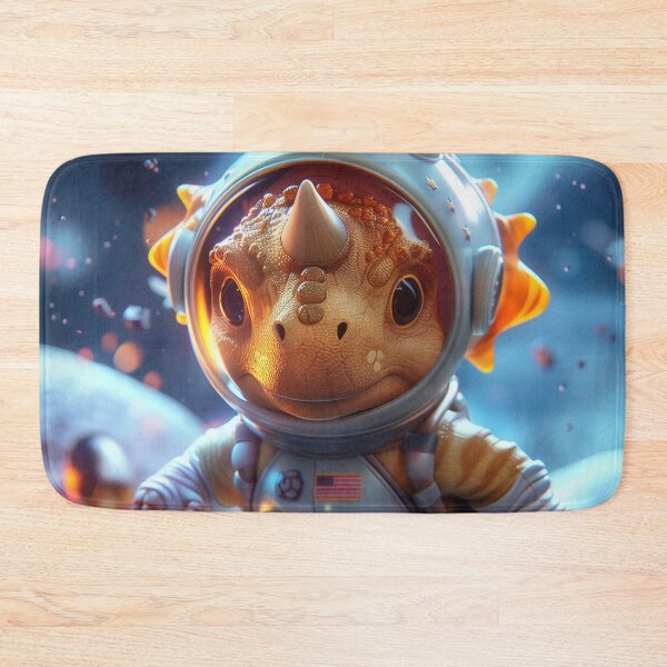 Item preview, Cute Little Triceratops Dinosaur Astronaut in Space Suit on Foreign Planet designed and sold by Mullet Monkey.