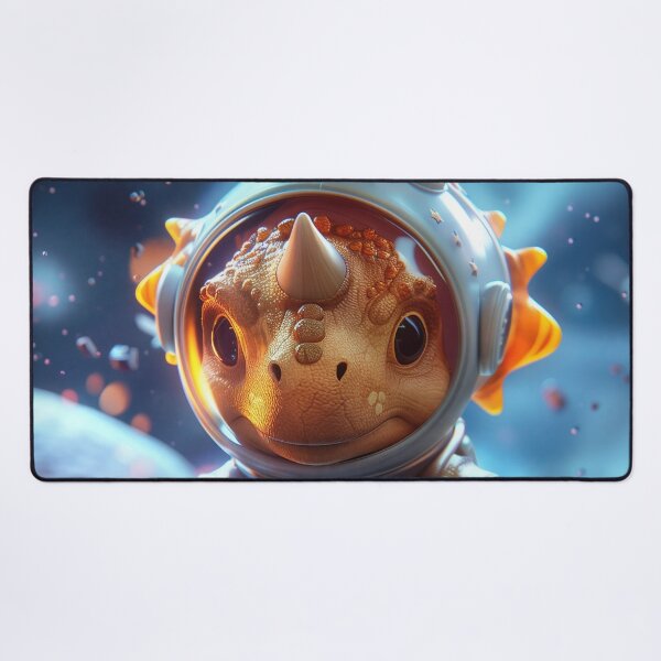 Item preview, Cute Little Triceratops Dinosaur Astronaut in Space Suit on Foreign Planet designed and sold by Mullet Monkey.