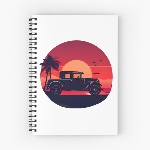 Item preview, Coche viejo con puesta de sol designed and sold by YIPPEE8.