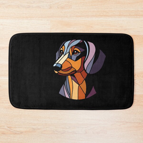 Item preview, Dachshund dog geometric art, pop art, Polygonal illustration designed and sold by CutOriginalArt.