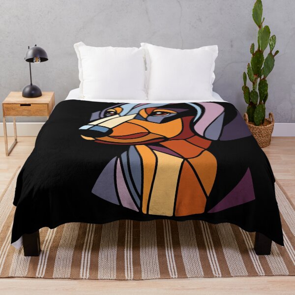 Item preview, Dachshund dog geometric art, pop art, Polygonal illustration designed and sold by CutOriginalArt.