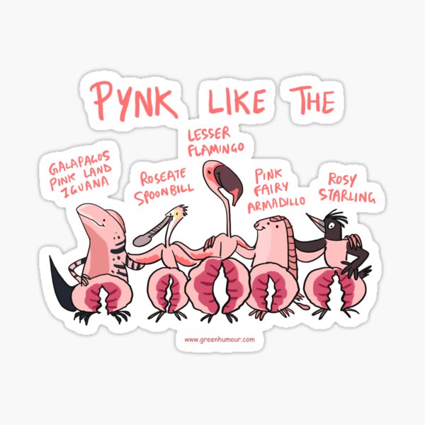 Pynk animals Sticker