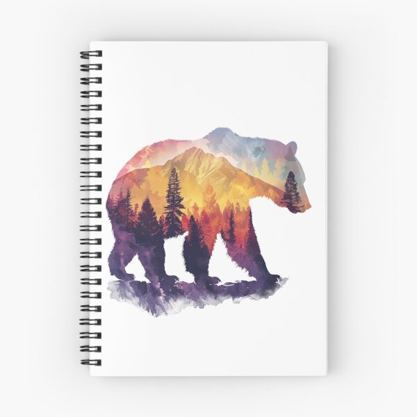 Item preview, Bear On Trail | T-Shirt designed and sold by NicolasGlowArt.