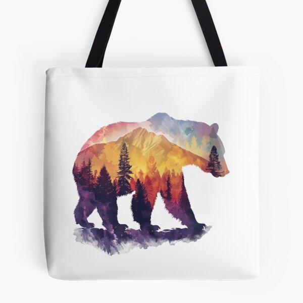 Item preview, Bear On Trail | T-Shirt designed and sold by NicolasGlowArt.