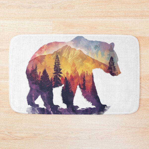 Item preview, Bear On Trail | T-Shirt designed and sold by NicolasGlowArt.