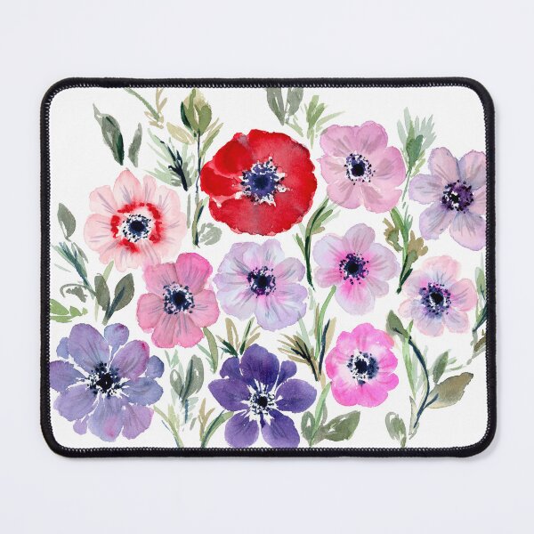 Item preview, Anemones watercolor designed and sold by TheArtOfNata.