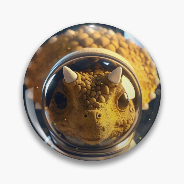 Item preview, Cute Triceratops Dinosaur Space Suit Astronaut on Futurist Planet designed and sold by Mullet Monkey.